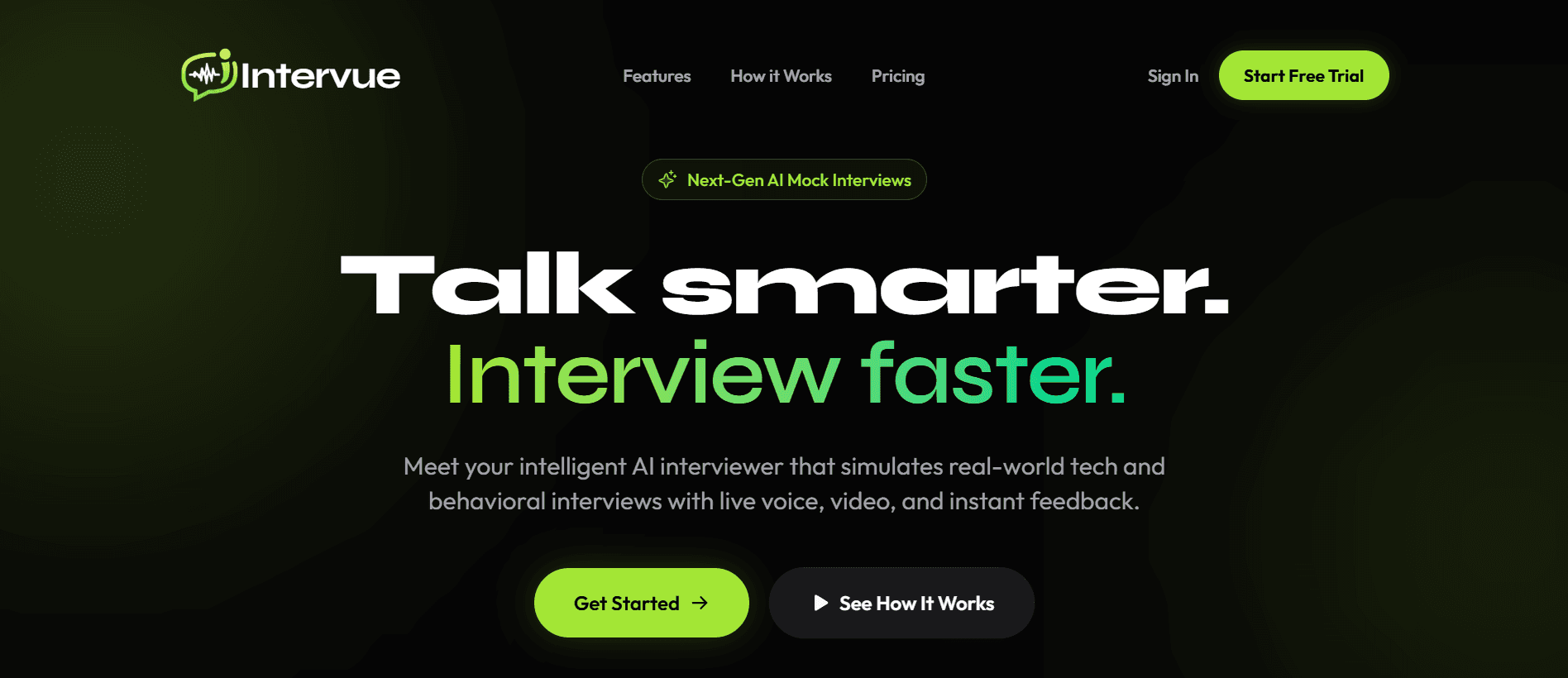 Intervue background blur