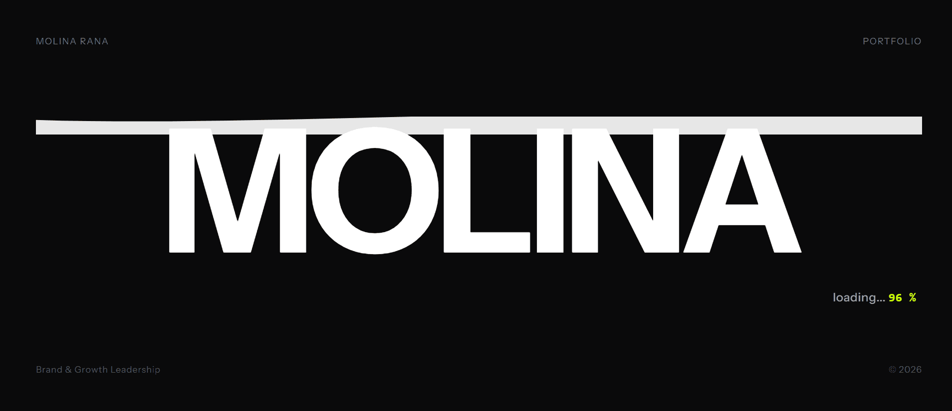 Molina Rana Portfolio Redesign background blur